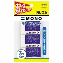 （まとめ） トンボ鉛筆 MONO消しゴム ノンダスト JSA-313 1パック（3個） 【×20セット】
