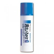 （まとめ） トンボ鉛筆 スティックのり 消えいろピット G 約40g PT-GC 1本 【×15セット】