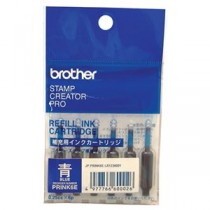 （まとめ） ブラザー BROTHER 使いきりタイプ補充インク 青 PRINK6E 1パック（6本） 【×10セット】