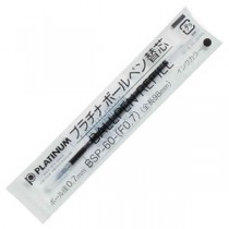 (まとめ) プラチナ 油性ボールペン替芯 ステンレスチップ 0.7mm 黒 BSP-60-(F0.7)#1 1箱(10本) 【×10セット】