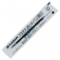 (まとめ) プラチナ 油性ボールペン替芯(なめらかインク) 0.7mm 黒 SBSP-80A(F07)#1 1セット(10本) 【×5セット】