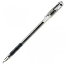 (まとめ) ぺんてる ゲルインクボールペン ハイブリッド 0.5mm 黒 業務用パック EK105-GA 1箱(10本) 【×5セット】