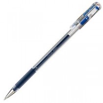 (まとめ) ぺんてる ゲルインクボールペン ハイブリッド 0.5mm 青 業務用パック EK105-GC 1箱(10本) 【×5セット】