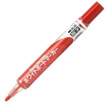 （まとめ） ぺんてる ホワイトボードマーカー ノックル 細字丸芯 赤 EMWLS-B 1本 【×30セット】