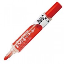 （まとめ） ぺんてる ホワイトボードマーカー ノックル 中字丸芯 赤 EMWLM-B 1本 【×30セット】