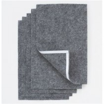 (まとめ) マグエックス ホワイトボード用マグネットイレーザー ロング 専用スペアシート MMRE-L-R5 1パック(5枚) 【×15セット】