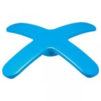 (まとめ) ライオン事務器 マグネットバー ペケピタ クロスバータイプ 幅86×奥行86×高さ12mm スカイブルー MB86X-1P 1個 【×20セット】