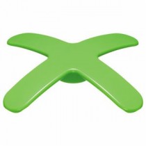 (まとめ) ライオン事務器 マグネットバー ペケピタミニ クロスバータイプ 幅57×奥行57×高さ8mm ライムグリーン MB57X-1P 1個 【×20セット】