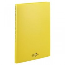 （まとめ） リヒトラブ AQUA DROPs クリヤーブック（クリアブック）（ポケット交換タイプ） A4タテ 30穴 15ポケット付属 背幅18mm 黄 N5015-5 1冊 【×20セット】