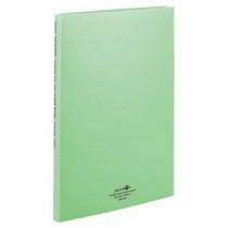 （まとめ） リヒトラブ AQUA DROPs クリヤーブック（クリアブック）（ポケット交換タイプ） A4タテ 30穴 15ポケット付属 背幅18mm 黄緑 N5015-6 1冊 【×20セット】