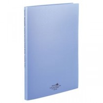 （まとめ） リヒトラブ AQUA DROPs クリヤーブック（クリアブック）（ポケット交換タイプ） A4タテ 30穴 15ポケット付属 背幅18mm 青 N5015-8 1冊 【×20セット】