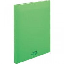 （まとめ） リヒトラブ AQUA DROPs クリヤーブック（クリアブック）（ポケット交換タイプ） A4タテ 30穴 30ポケット付属 背幅25mm 黄緑 N5016-6 1冊 【×10セット】