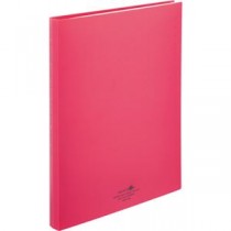 （まとめ） リヒトラブ AQUA DROPs クリヤーブック（クリアブック）（ポケット交換タイプ） A4タテ 30穴 30ポケット付属 背幅25mm 赤 N5016-3 1冊 【×10セット】