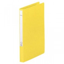 (まとめ) リヒトラブ パンチレスファイル(HEAVY DUTY) A4タテ 160枚収容 背幅25mm 黄 F-367-4 1冊 【×10セット】