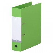 (まとめ) リヒトラブ リクエスト D型リングファイル A4タテ 2穴 650枚収容 背幅74mm 黄緑 G2280-6 1冊 【×10セット】