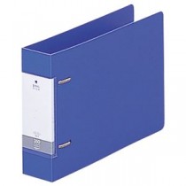 (まとめ) リヒトラブ リクエスト D型リングファイル A5ヨコ 2穴 350枚収容 背幅46mm 青 G2234-8 1冊 【×20セット】