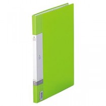 (まとめ) リヒトラブ リクエスト クリヤーブック(クリアブック)(サイドベンツ) A4タテ 40ポケット 背幅16mm 黄緑 G3401-6 1冊 【×10セット】