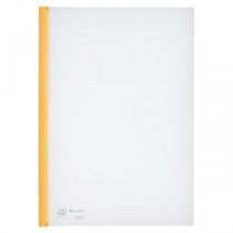 (まとめ) リヒトラブ リクエスト スライドバーファイル A4タテ 20枚収容 黄 502-10 1パック(10冊) 【×5セット】