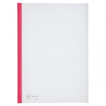 (まとめ) リヒトラブ リクエスト スライドバーファイル A4タテ 20枚収容 赤 502-10 1パック(10冊) 【×5セット】