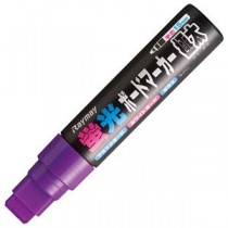 （まとめ） レイメイ藤井 蛍光ボードマーカー 極太 バイオレット LBM482V 1本 【×10セット】