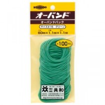 （まとめ） 共和 オーバンドパックカラー #16 内径38mm 緑 GG-400-GR 1パック（100本） 【×30セット】