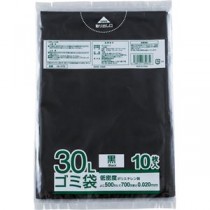 (まとめ) 阪和興業 ゴミ袋 黒 30L HK-081 1パック(10枚) 【×60セット】