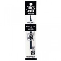 (まとめ) 三菱鉛筆 ゲルインクボールペン替芯 1.0mm 黒 ユニボール シグノ 太字用 UMR10.24 1箱(10本) 【×5セット】