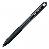 (まとめ) 三菱鉛筆 油性ボールペン VERY楽ノック 太字 1.0mm 黒 SN10010.24 1本 【×60セット】