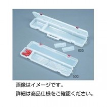（まとめ）ピペットケース(保管ケース) 620 プラスチック製 仕切板付き 【×5セット】