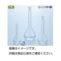 （まとめ）PP栓付メスフラスコ （ISOLAB）100ml【×5セット】