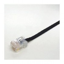 (まとめ)ミヨシ カテゴリー6準拠フラットLANケーブル(20M) TWF-620BK【×2セット】