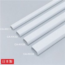 (まとめ)サンワサプライ ケーブルカバー(角型、ホワイト) CA-KK22【×10セット】