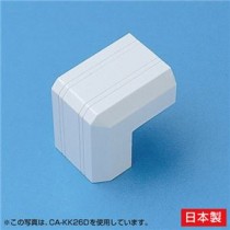 (まとめ)サンワサプライ ケーブルカバー(出角、ホワイト) CA-KK22D【×20セット】
