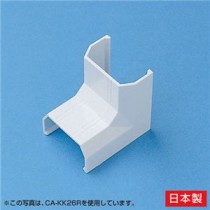(まとめ)サンワサプライ ケーブルカバー(入角、ホワイト) CA-KK22R【×20セット】