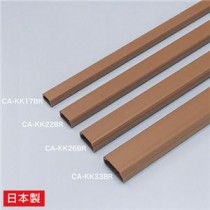 (まとめ)サンワサプライ ケーブルカバー(角型、ブラウン) CA-KK26BR【×10セット】