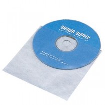 (まとめ)サンワサプライ CD・CD-R用不織布ケース(150枚セット) FCD-F150【×5セット】