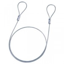 (まとめ)サンワサプライ eセキュリティ(ワイヤー、1.0m・3.5mm) SLE-1W-1【×10セット】