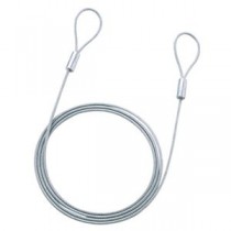 (まとめ)サンワサプライ eセキュリティ(ワイヤー、2.0m・3.5mm) SLE-1W-2【×10セット】