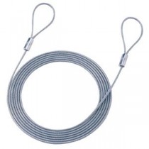 (まとめ)サンワサプライ eセキュリティ(ワイヤー、3.0m・3.5mm) SLE-1W-3【×5セット】