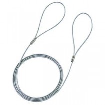 (まとめ)サンワサプライ eセキュリティ(ワイヤー、1.0m・1.6mm) SLE-3W【×10セット】