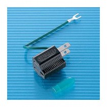 （まとめ）サンワサプライ 3P→2P変換アダプタ（ブラック） TAP-AD1BKN【×10セット】