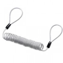 （まとめ）サンワサプライ eセキュリティ（0.3～1.0M3.5mm） SLE-12W【×5セット】