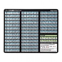 (まとめ)サンワサプライ ローマ字変換マウスパッド MPD-OP17RL8BK【×10セット】