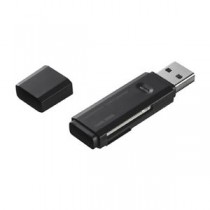（まとめ）サンワサプライ USB2.0カードリーダーブラック ADR-MSDU2BK【×5セット】