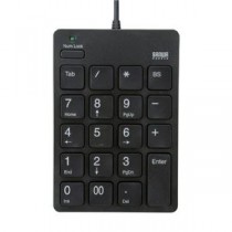 （まとめ）サンワサプライ USBテンキーアイソレーションタイプ NT-18UBK【×2セット】