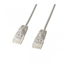 (まとめ)サンワサプライ カテゴリ6準拠極細LANケーブル (ライトグレー、15m) KB-SL6-15【×2セット】