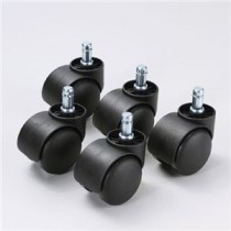 （まとめ）サンワサプライ OAチェア用ナイロンキャスター SNC-CAST5【×2セット】