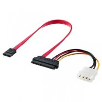 (まとめ)サンワサプライ 電源コネクタ一体型SATAケーブル(0.3m) TK-PWSATA7-03【×3セット】