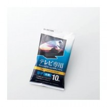(まとめ)エレコム テレビ用ウェットクリーニングティッシュ AVD-TVWC10MN【×10セット】