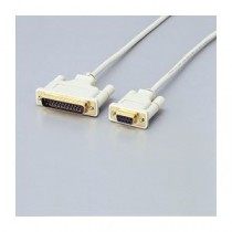 （まとめ）エレコム RS-232Cケーブル（リバース） C232R-D15【×3セット】